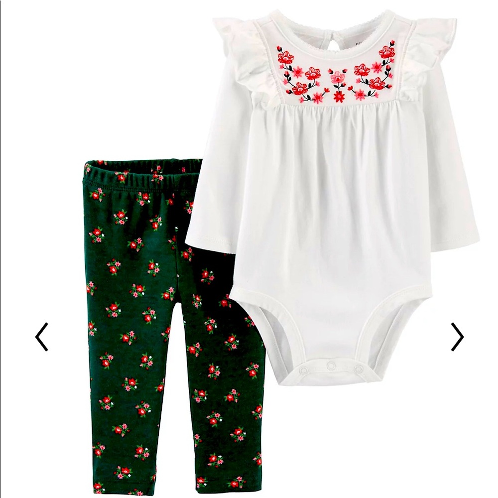 Carter’s Girls 2 Piece Bodysuit & Pant Set